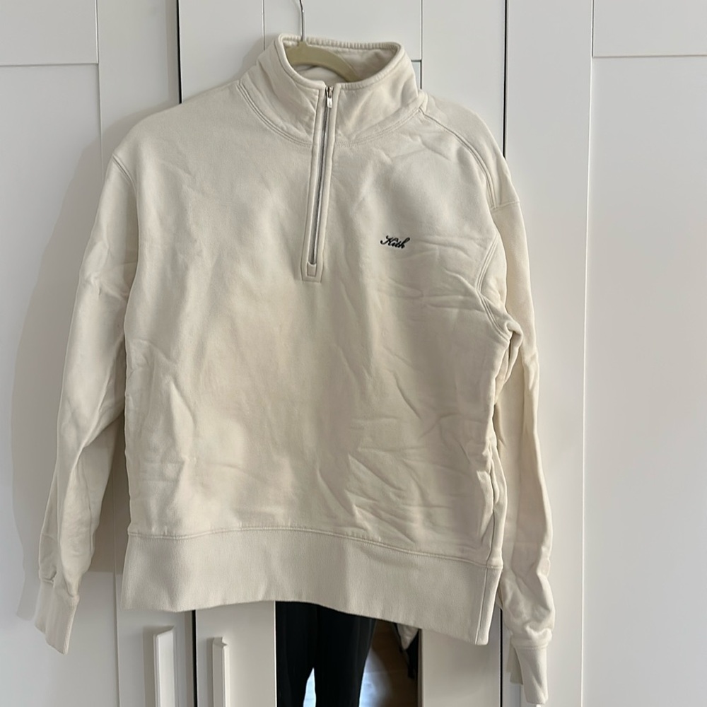Kith Cream Half-Zip Pullover Sweatshirt